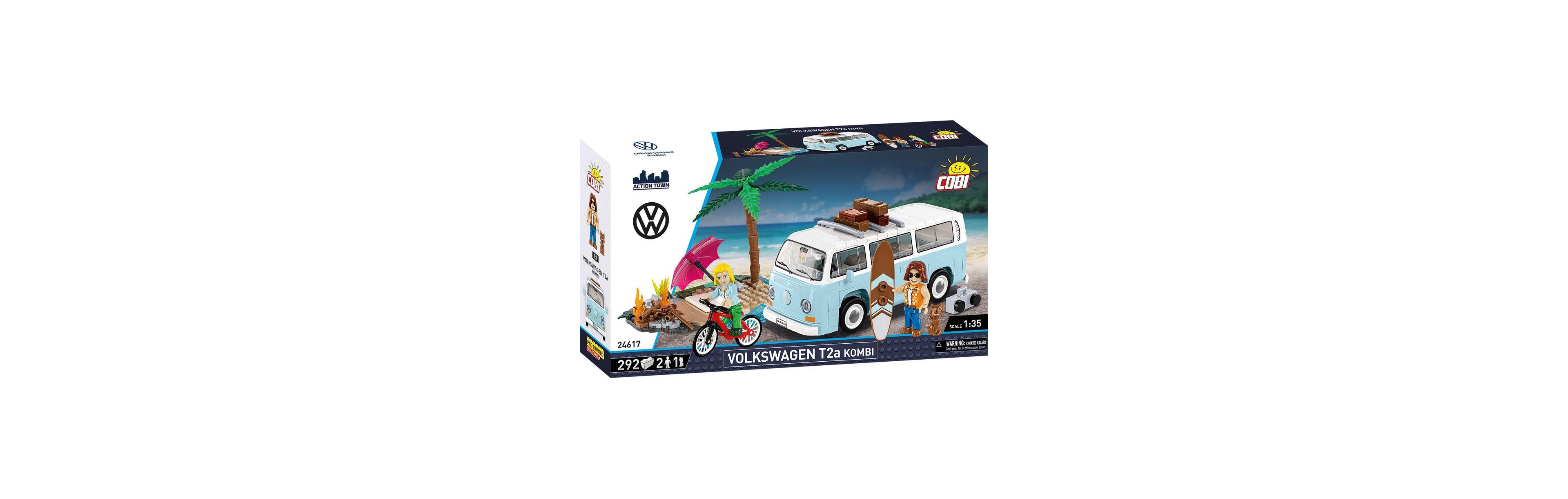 Cobi Volkswagen Action Town T2a Kombi 292-Piece Building Set, Ages 8+