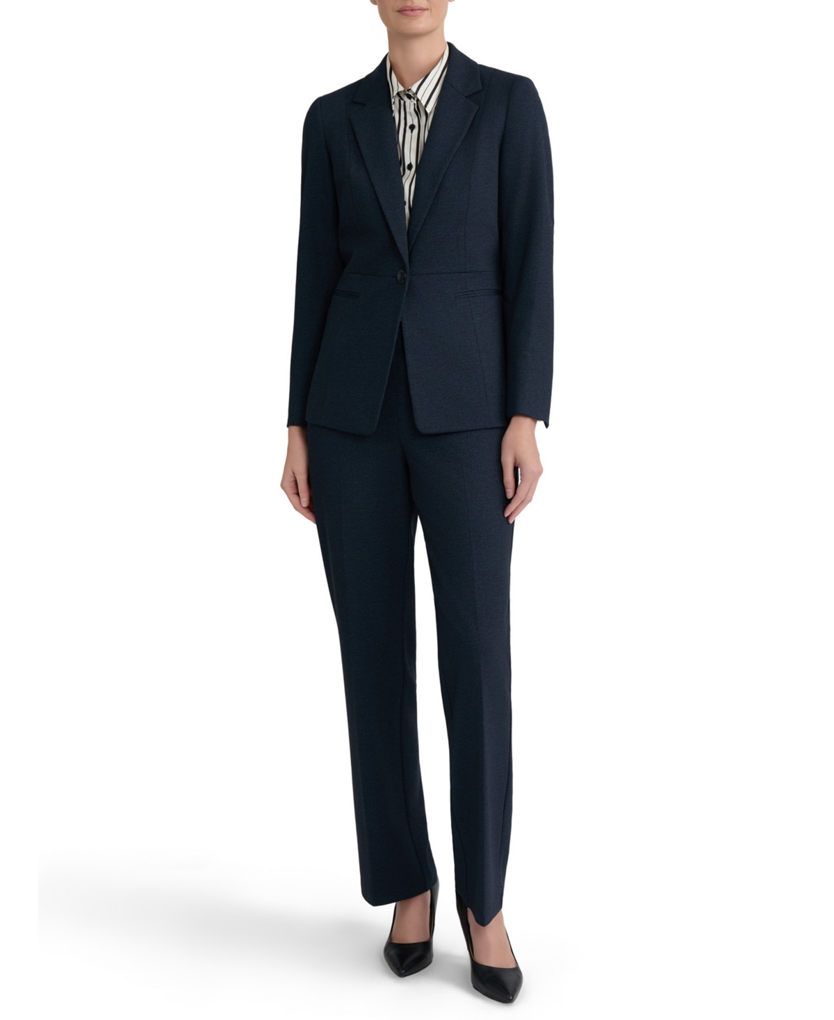 Kasper Women's Notch-Collar Waist-Seam Blazer