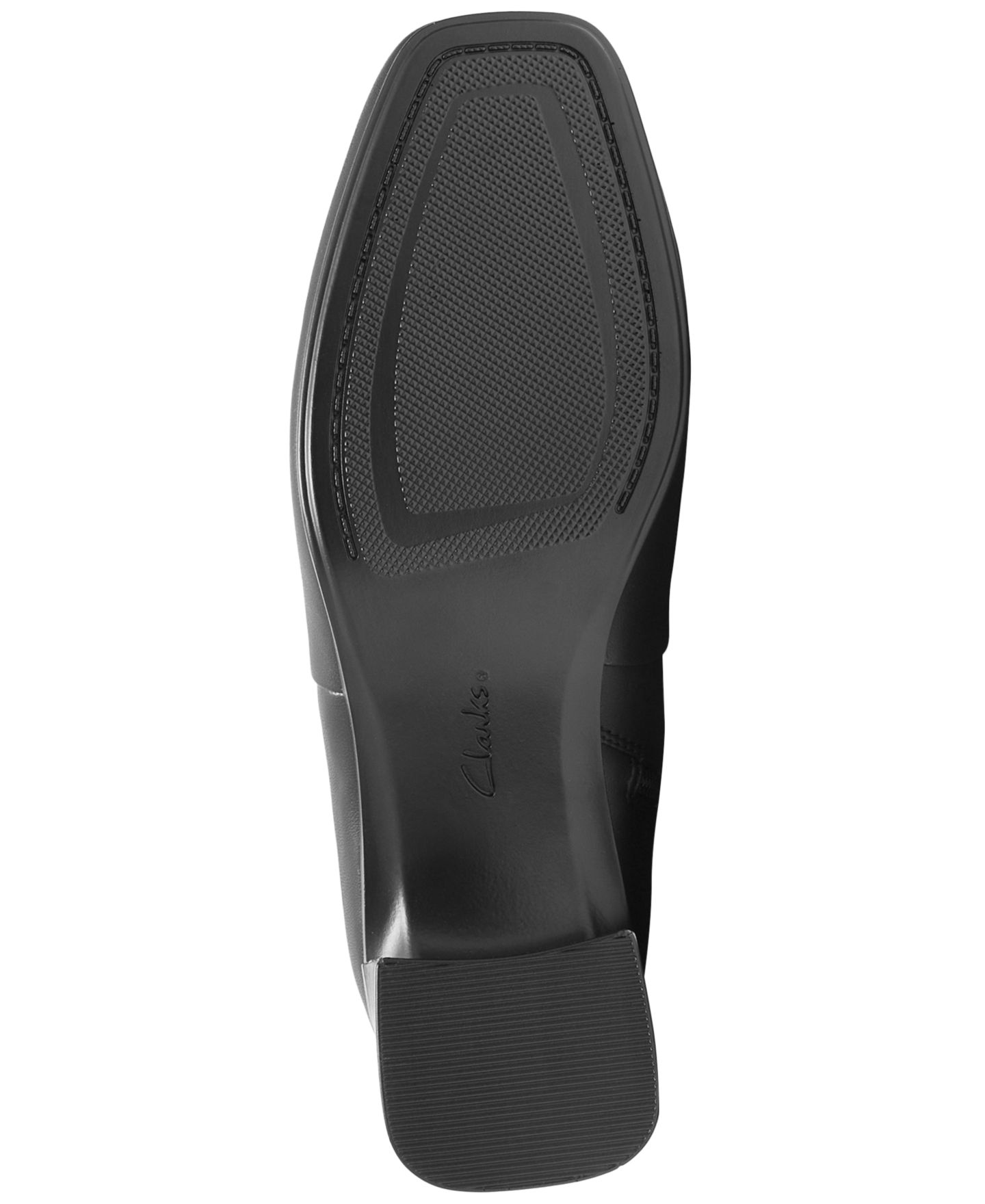 Женские ботинки Clarks Marriann Chic Knee-High Square Toe Block Heel, цвет: Чёрный — фото 4