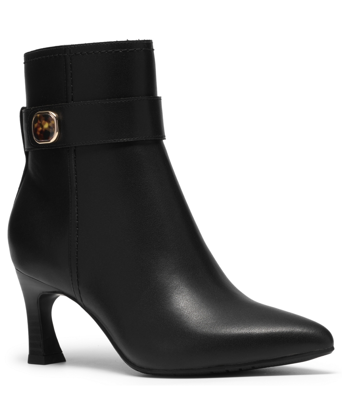 Clarks Collection Women's Tammitha Nora Pointed Toe Booties In Black Leather