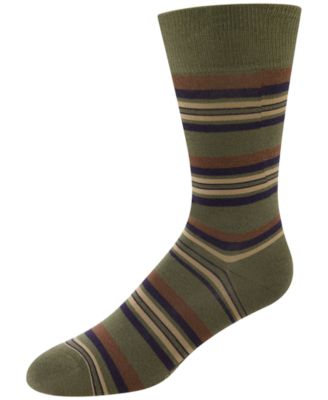 Men's Stripe Dress Crew Socks