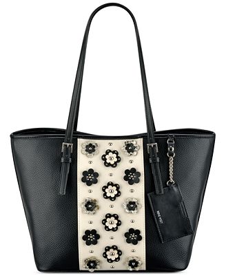 Nine West Ava Floral Applique Tote - Handbags & Accessories - Macy's
