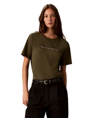 Women's Double Logo High Hip T-Shirt