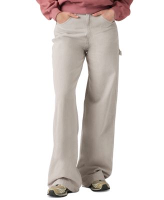 Women's Cinch-Waist Carpenter Lightweight Baggy Jeans