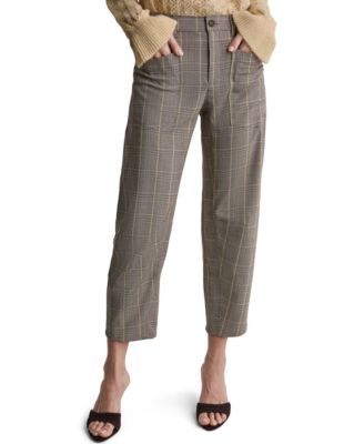Women's Plaid Barrel Pants