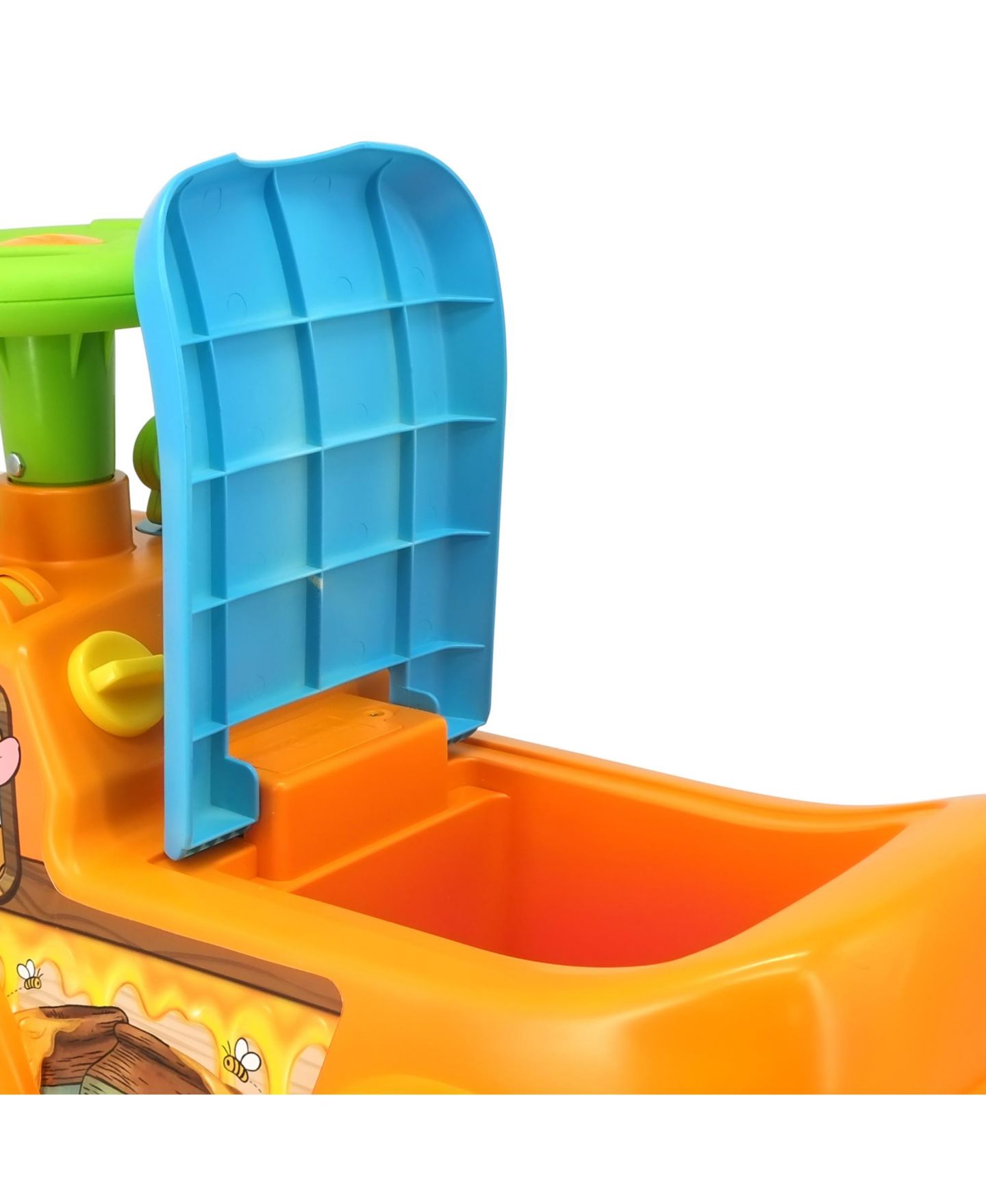 Детская игрушка Kiddieland Pooh Honey Van Lights & Sounds Foot-To-Floor Ride-On, 20.3" x 9.7" x 15.25", Ages 1+ — фото 4