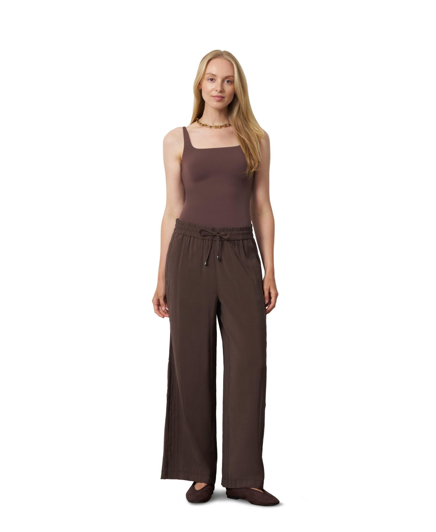 Women's High-Rise Wide-Leg Drawstring Pants