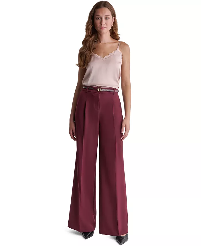 Women's Pleated Wide-Leg Pants - thumbnail 2