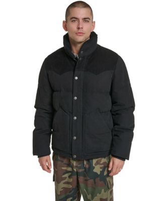 Men's Quilted Mixed-Media Rancher Jacket