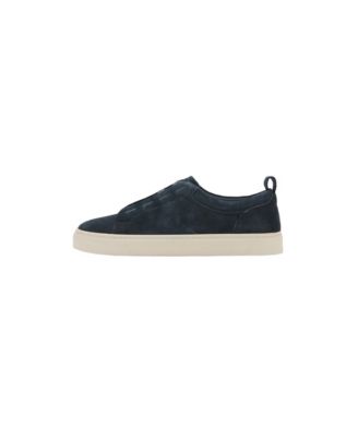 Men's Vibram Sole Suede Leather Slip-On Sneakers