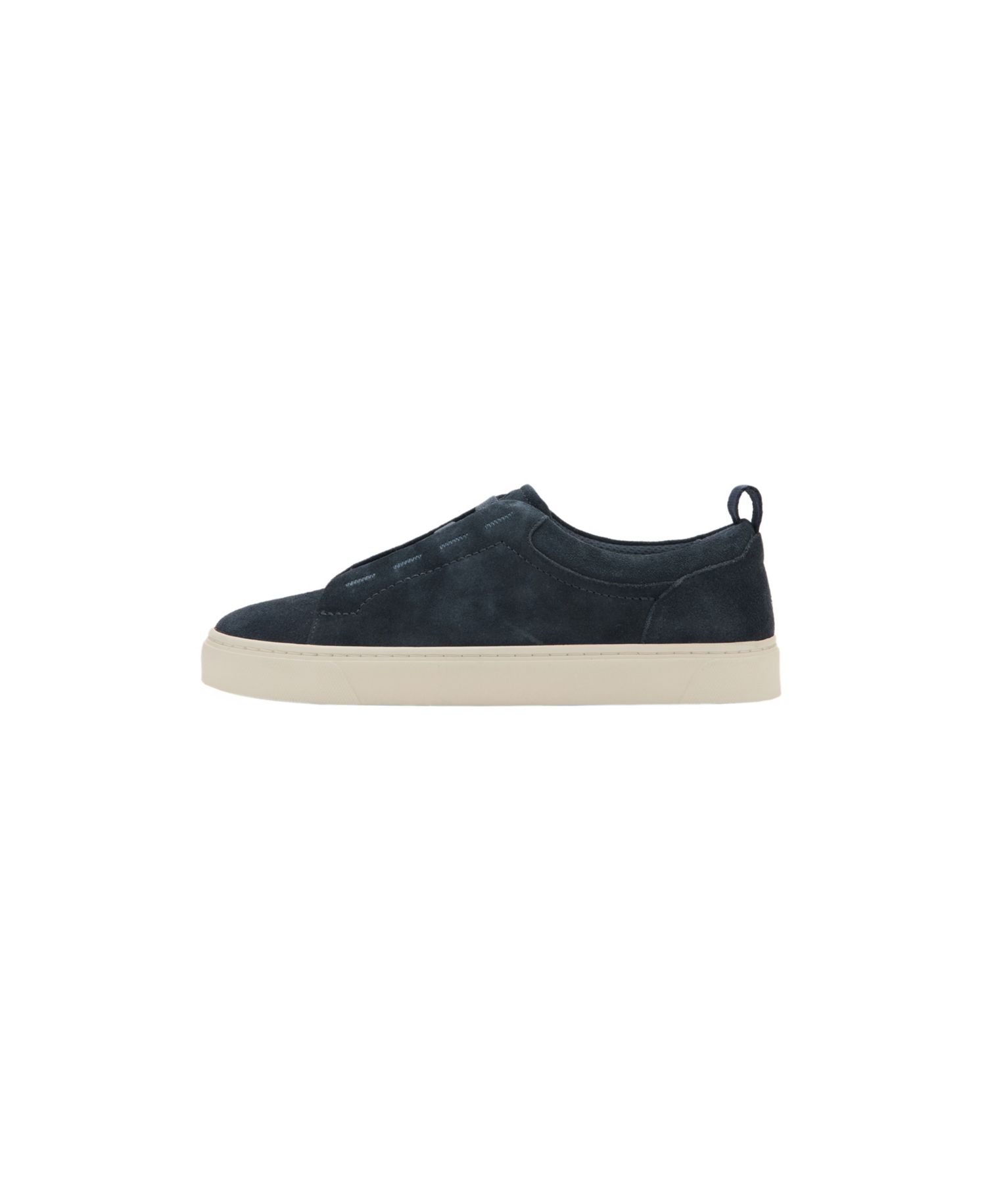 Men's Vibram Sole Suede Leather Slip-On Sneakers