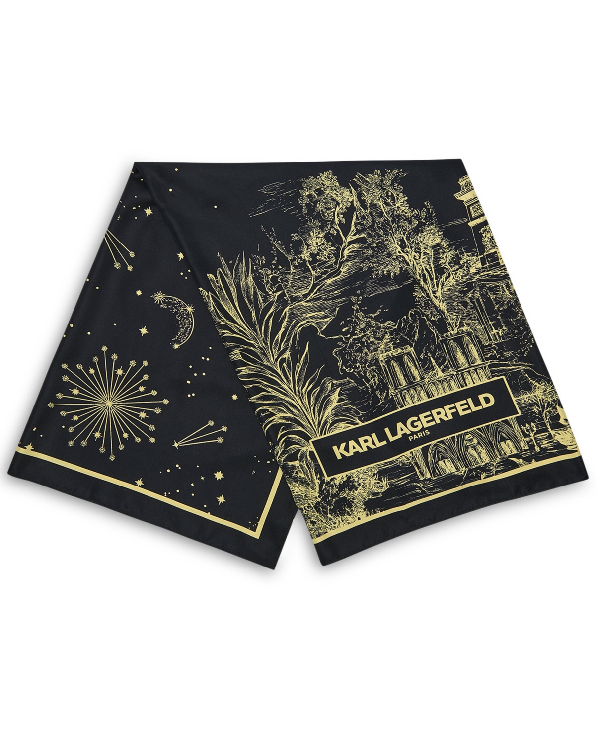 Karl Lagerfeld Paris Starry Night Twill Square Scarf