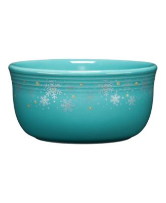 Turquoise Snowflakes Gusto Bowl