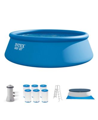 15' x 48" Easy Set Above Ground Swimming Pool Kit w/ 6 Replacement Filters