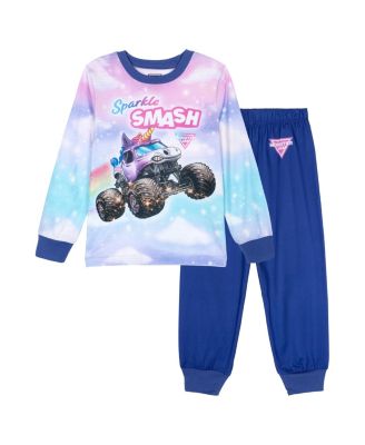 Toddler Girls Sparkle Smash 2-Piece Pajama Shirt and Pants Set