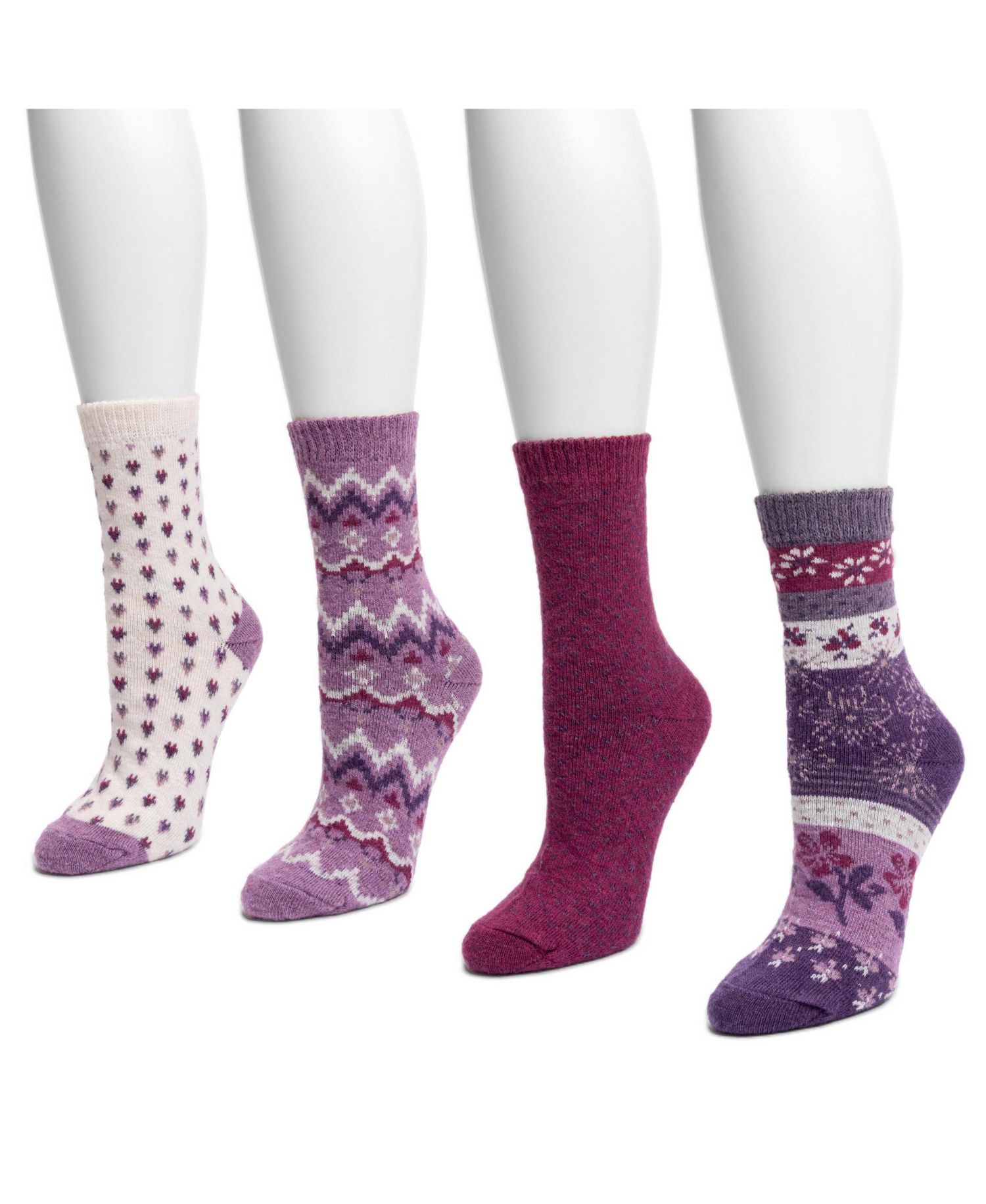 Women's 4 Pair Pack Holiday Boot Socks
