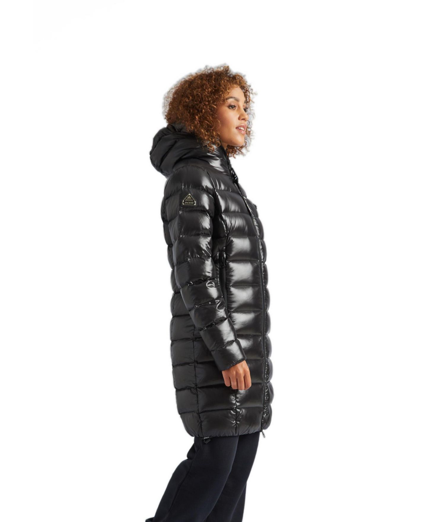 Женская куртка JACK1T Longline Puffer, цвет: Чёрный — фото 2