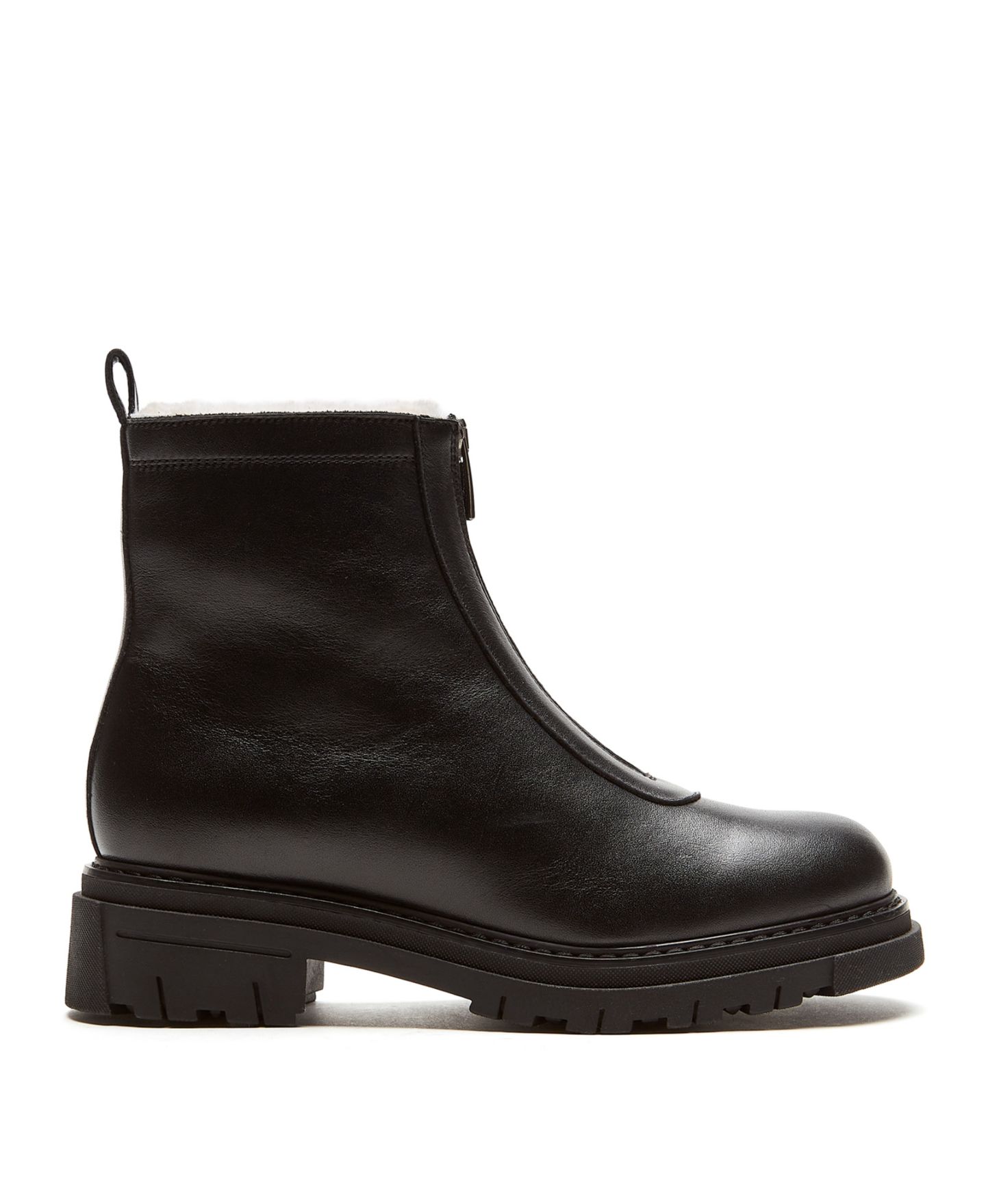 Женские ботинки La Canadienne Delta City Dry Shearling-Lined Ankle Booties, цвет: Чёрный кожаный — фото 5