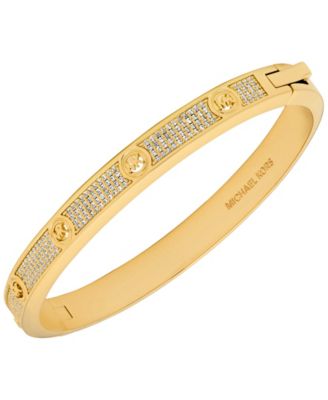 MICHAEL Pave Logo Bangle Bracelet