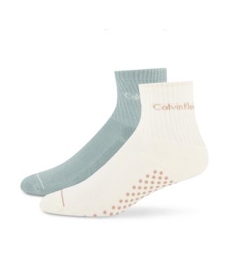 Women's Non-Slip Cushioned Athletic Socks, 2-Pack