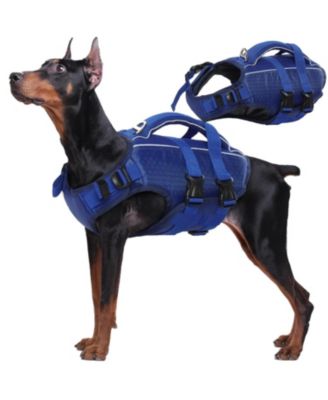 High-Flotation Ripstop Reflective Safety Life Vest for Dogs with Rescue Handle
