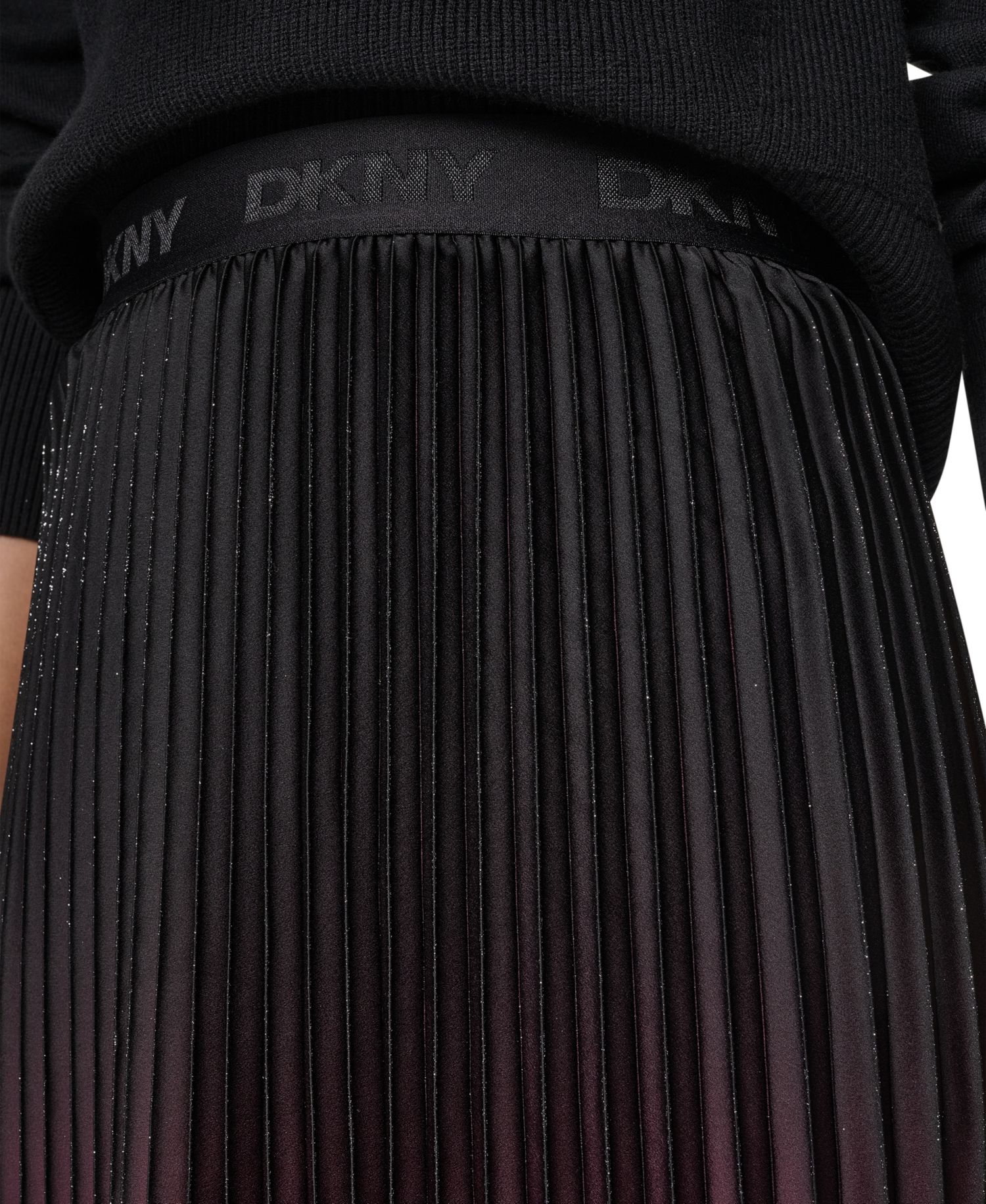 Women's High-Waisted Pleated Midi Skirt