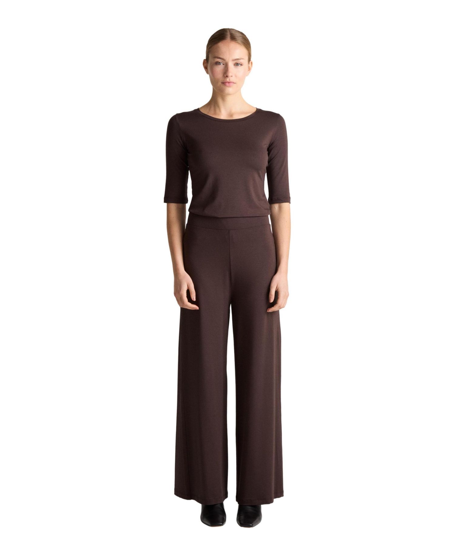 Women's Celeste High-Waisted Wide-Leg Pull-On Pants