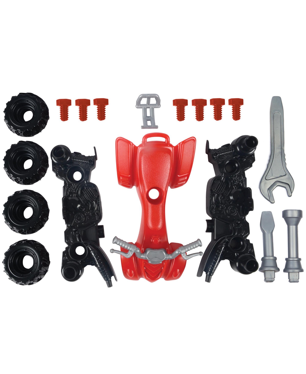 Red Box Tool Tech Take-Apart Atv and Power Drill 20-Piece Building Set, Ages 3+