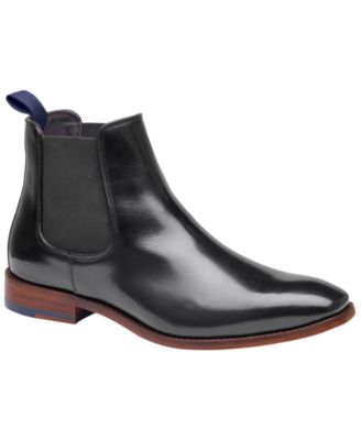Men's Arrister Italian Leather Slip-On Almond-Toe Chelsea Boots