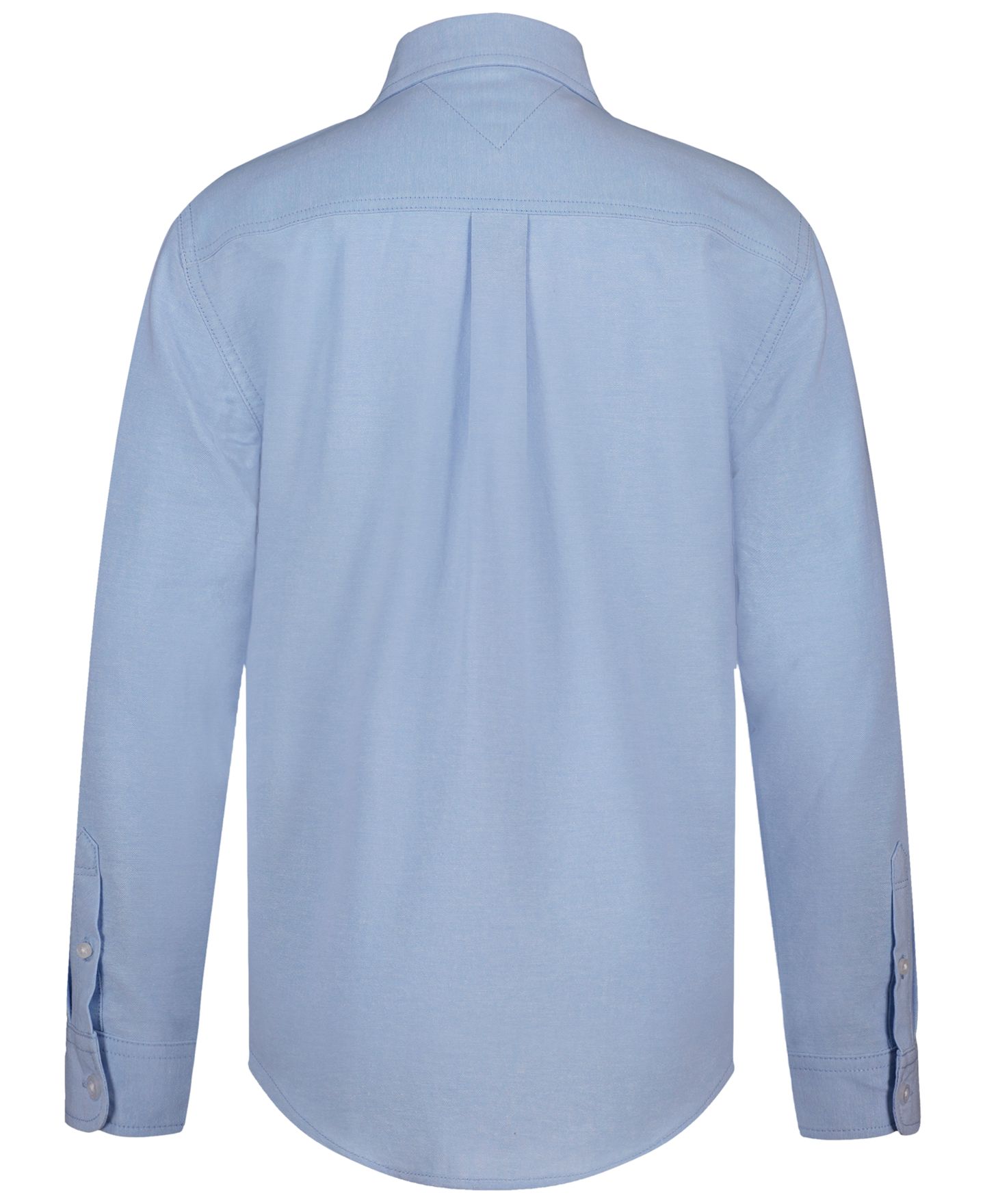 Рубашка Tommy Hilfiger Oxford Long-Sleeve Cotton Shirt для мальчиков, цвет: Синий — фото 2
