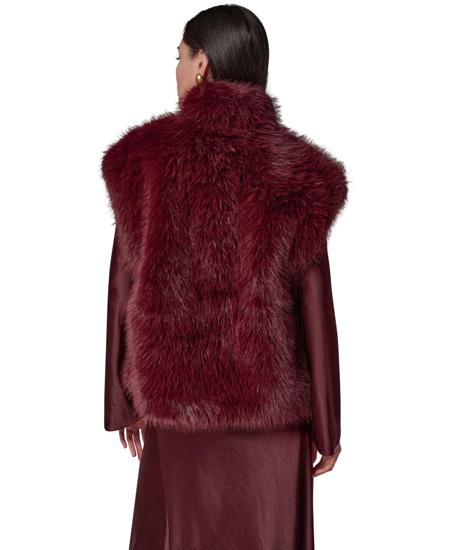 Women's Faux-Fur Sleeveless Vest