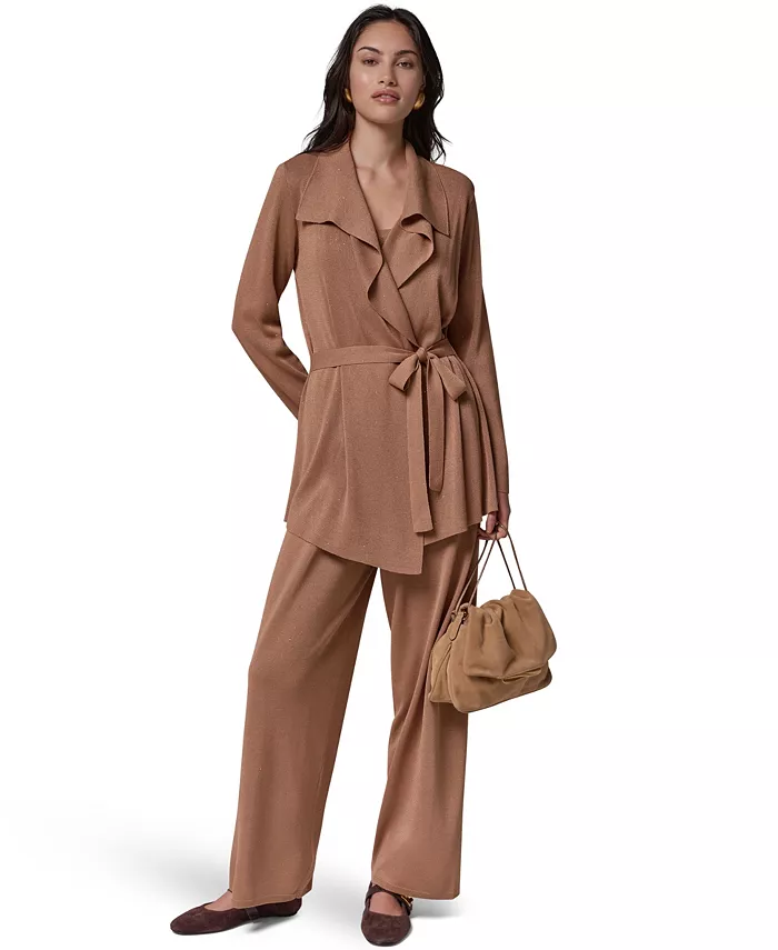 Women's Wrap Long-Sleeve Tie-Front Cardigan - thumbnail 5