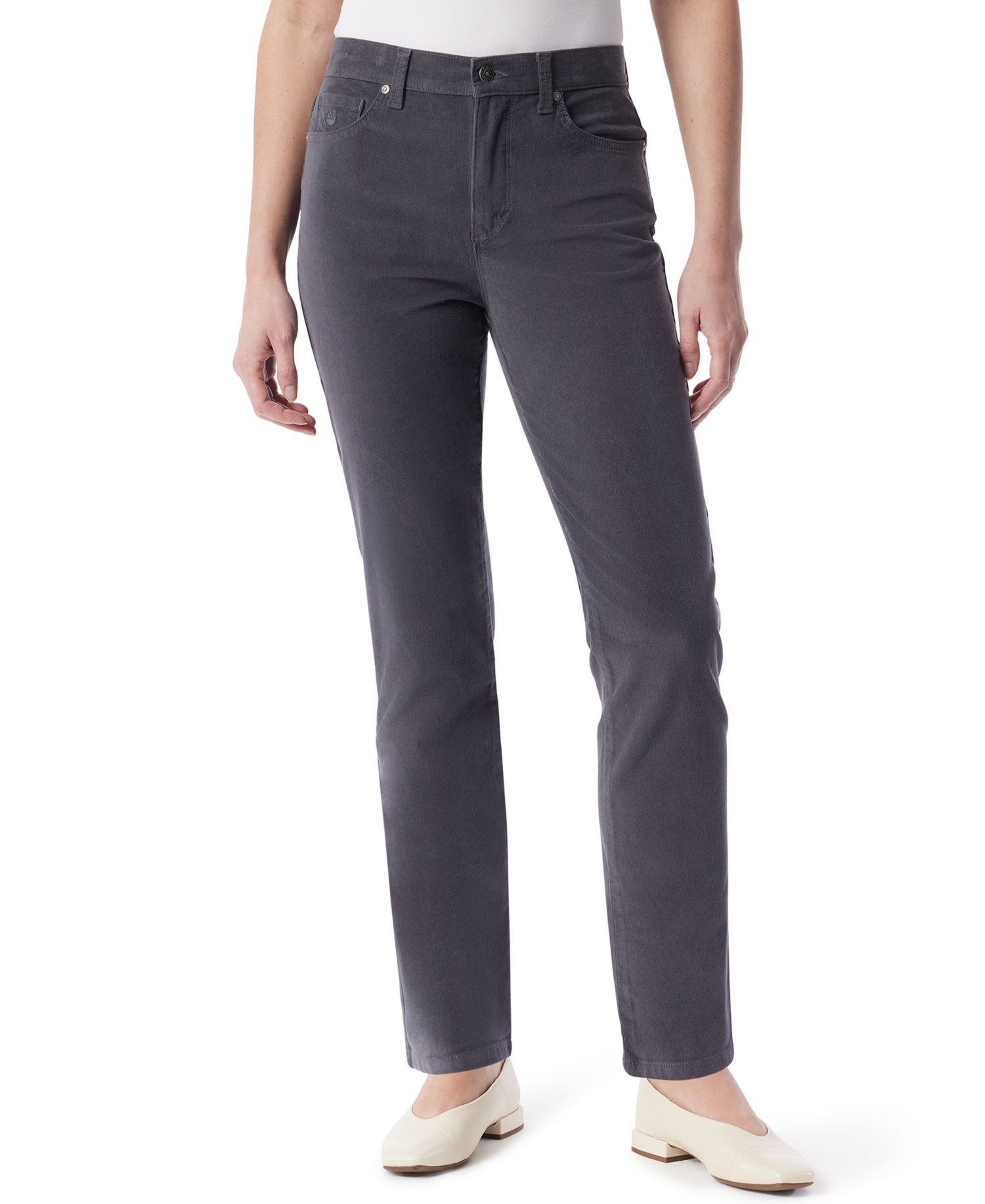 Women's Amanda High-Rise Corduroy Straight-Leg Jeans
