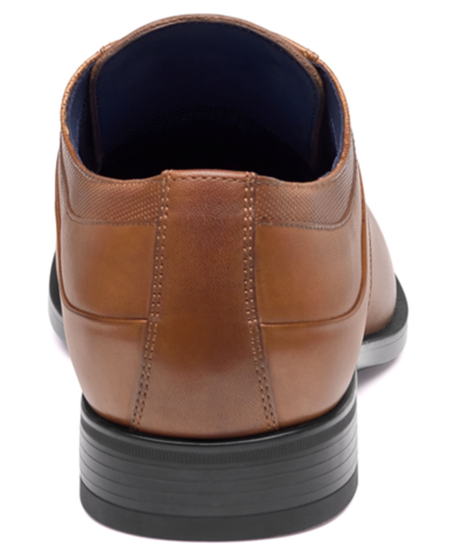 Men's Gibbons Lace-Up Plain-Toe Full-Grain Leather Oxford