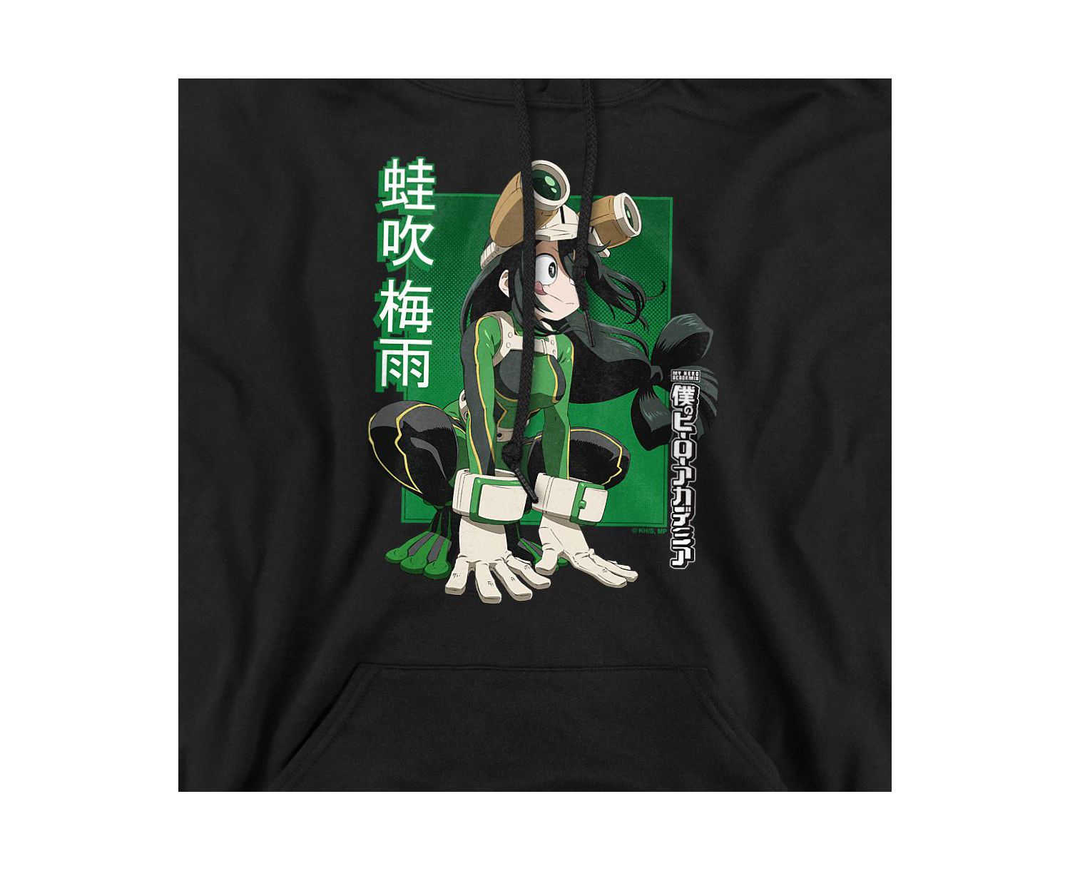 Men's Tsuyu Asui Heroic Pose Graphic Pull-Over Hoodie