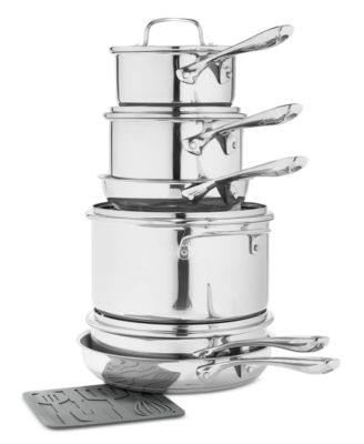 Stainless-Steel 11-Piece Cookware Set