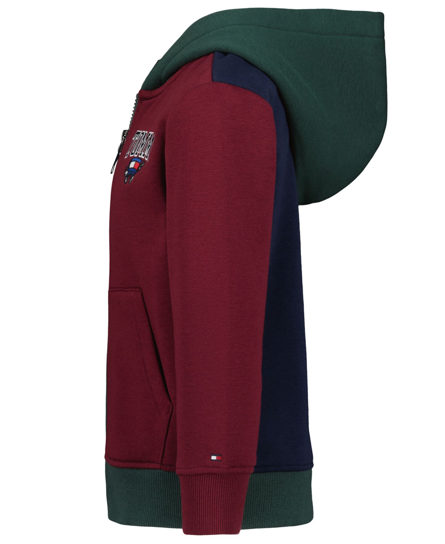 Худи Tommy Hilfiger Multi Mascot Graphic-Print Kangaroo-Pocket Zip для мальчиков, цвет: June Bug — фото 6