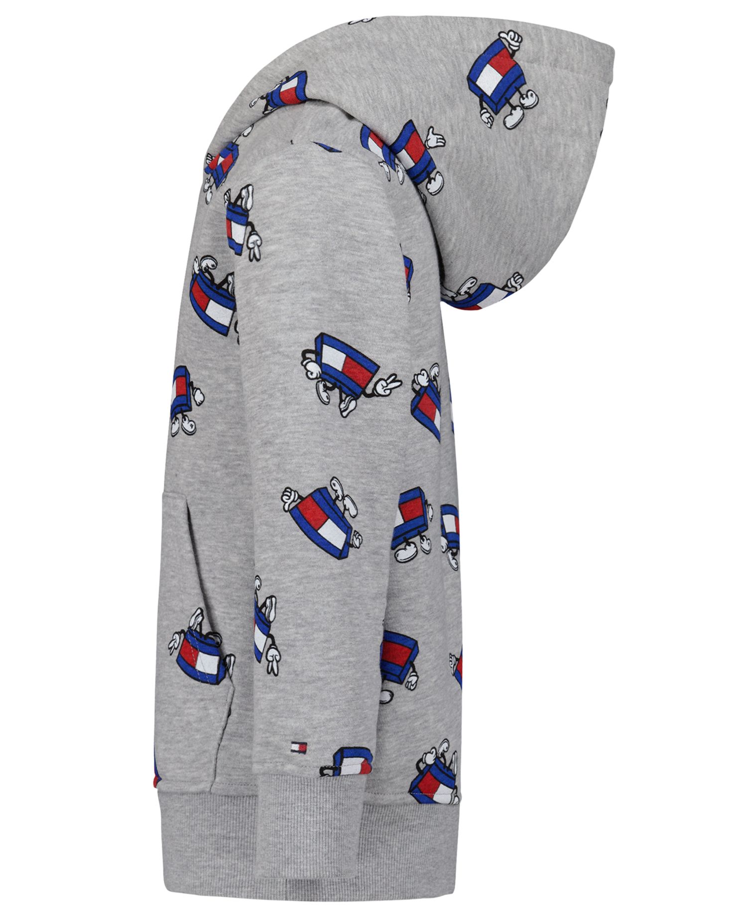 Boys' 2T-7 Mascot Allover-Print Kangaroo-Pocket Hoodie