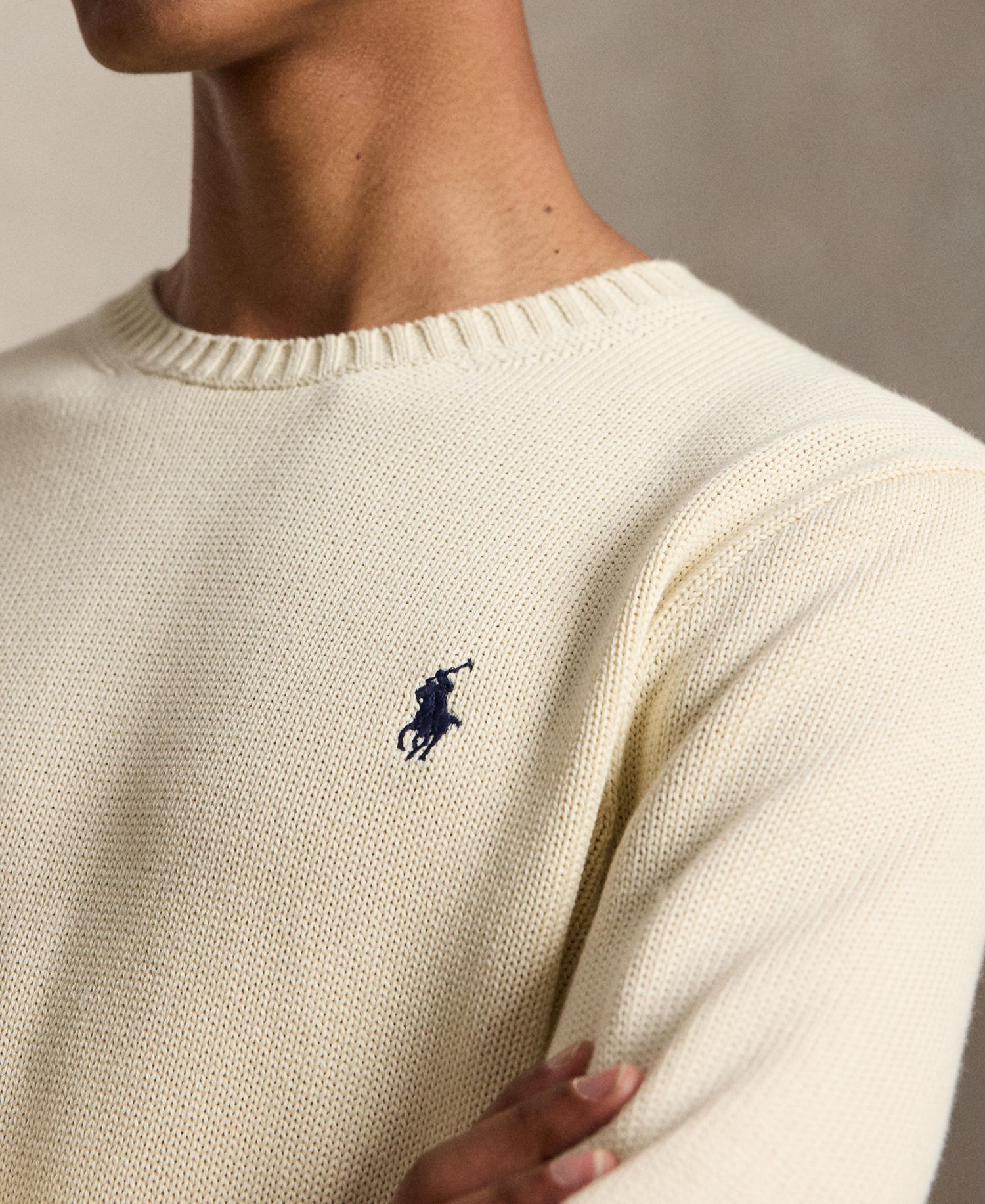 Men's Cotton Crewneck Sweater