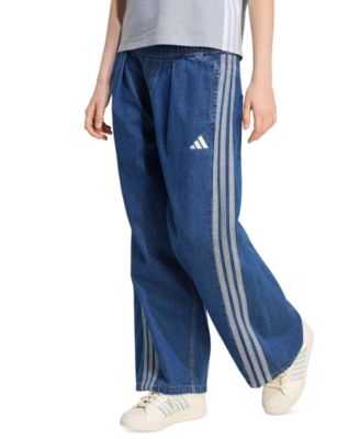 Women's Stadium Washed Denim Loose-Fit Pants