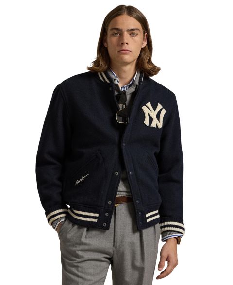 Мужская куртка Polo Ralph Lauren Yankees, цвет: Тёмно-зелёный тёмно-синий
