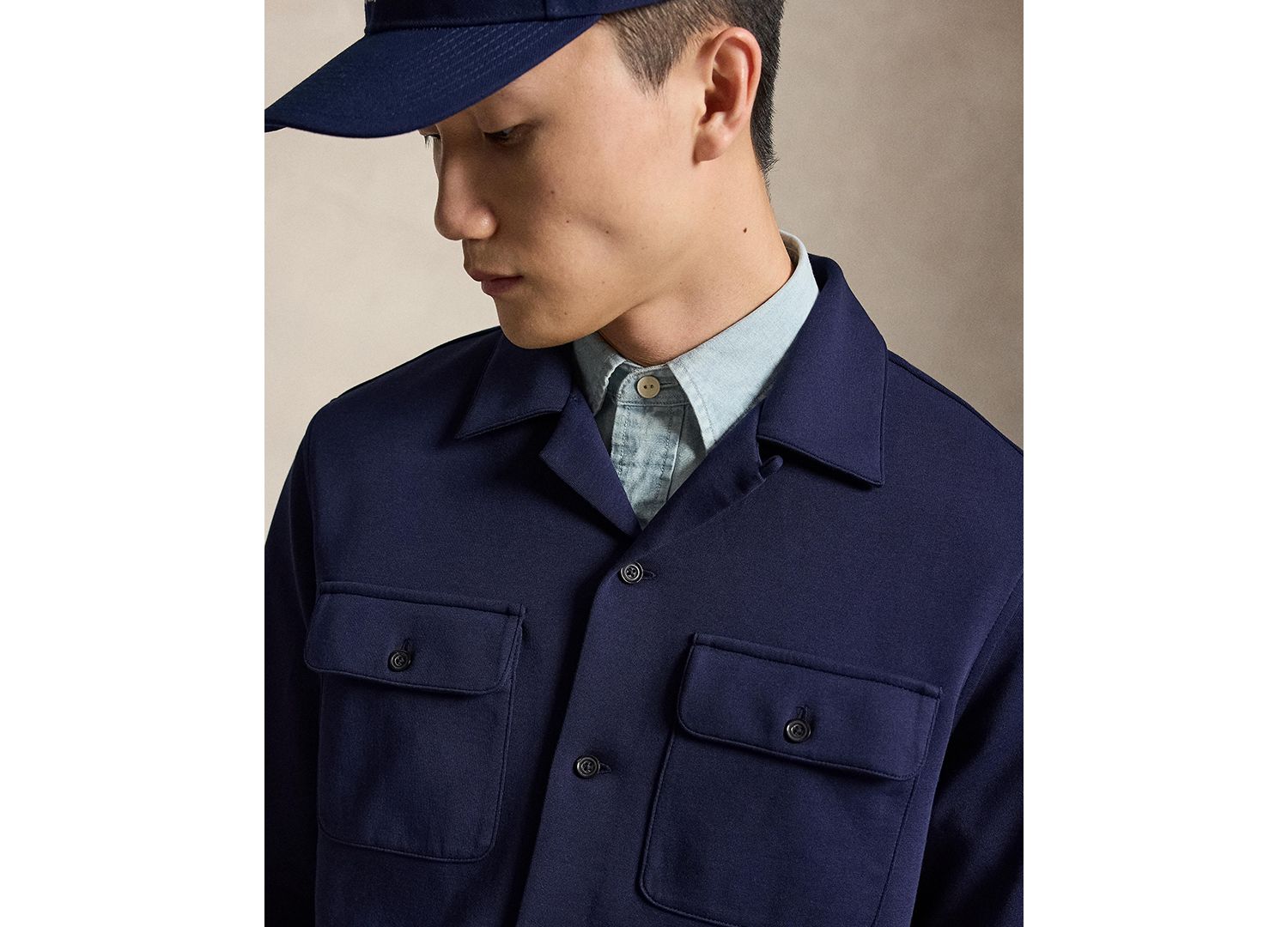 Men's Double-Knit Camp Shirt