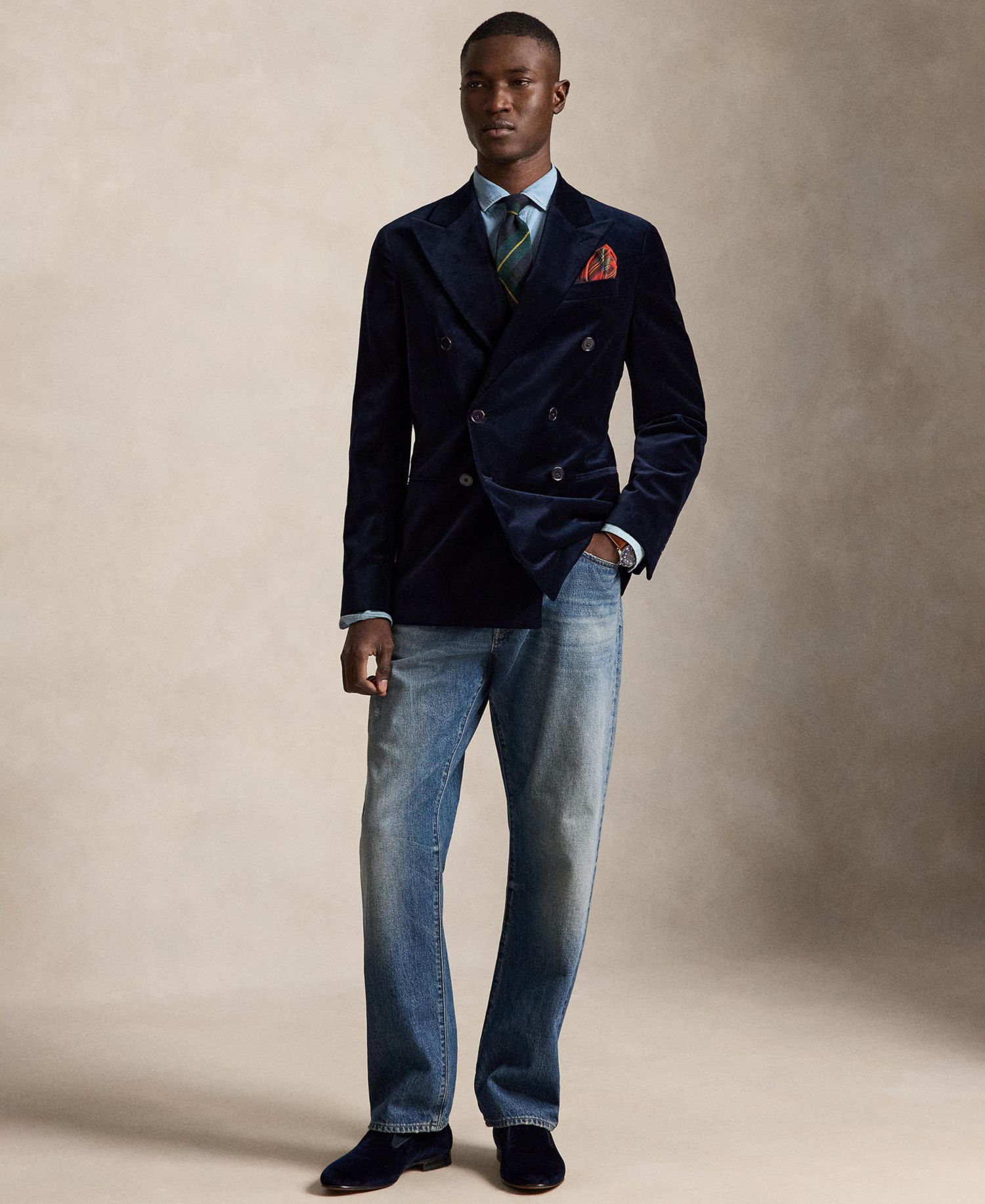 Men's Polo Modern Velvet Jacket