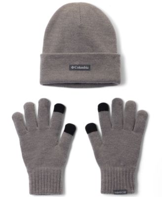 Touchscreen-Compatible Knit Beanie and Gloves, 2-Piece Set