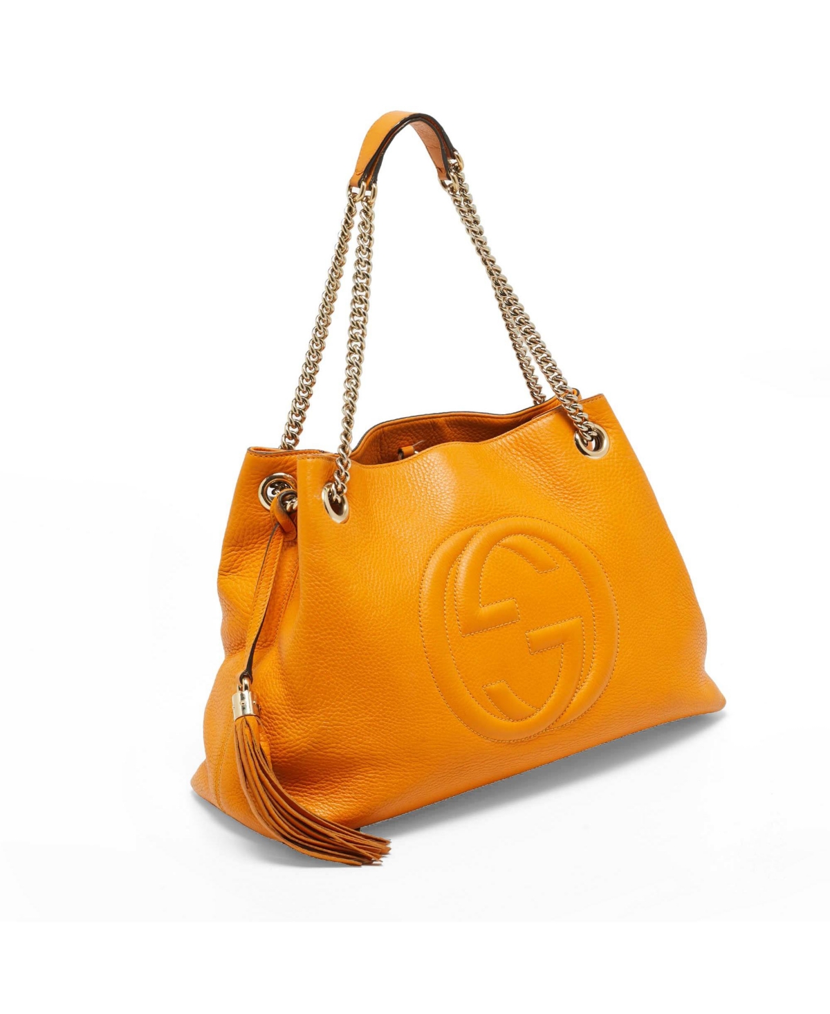 Pre-Owned Gucci Soho Medium Leather Chain Shoulder Bag