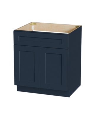 33W x 24D x 34.5H Solid Wood Shaker Sink Base Cabinet Double Door RTA for Kitchen Bathroom