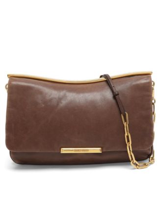 Women's Frame Leather Chain Shoulder Bag