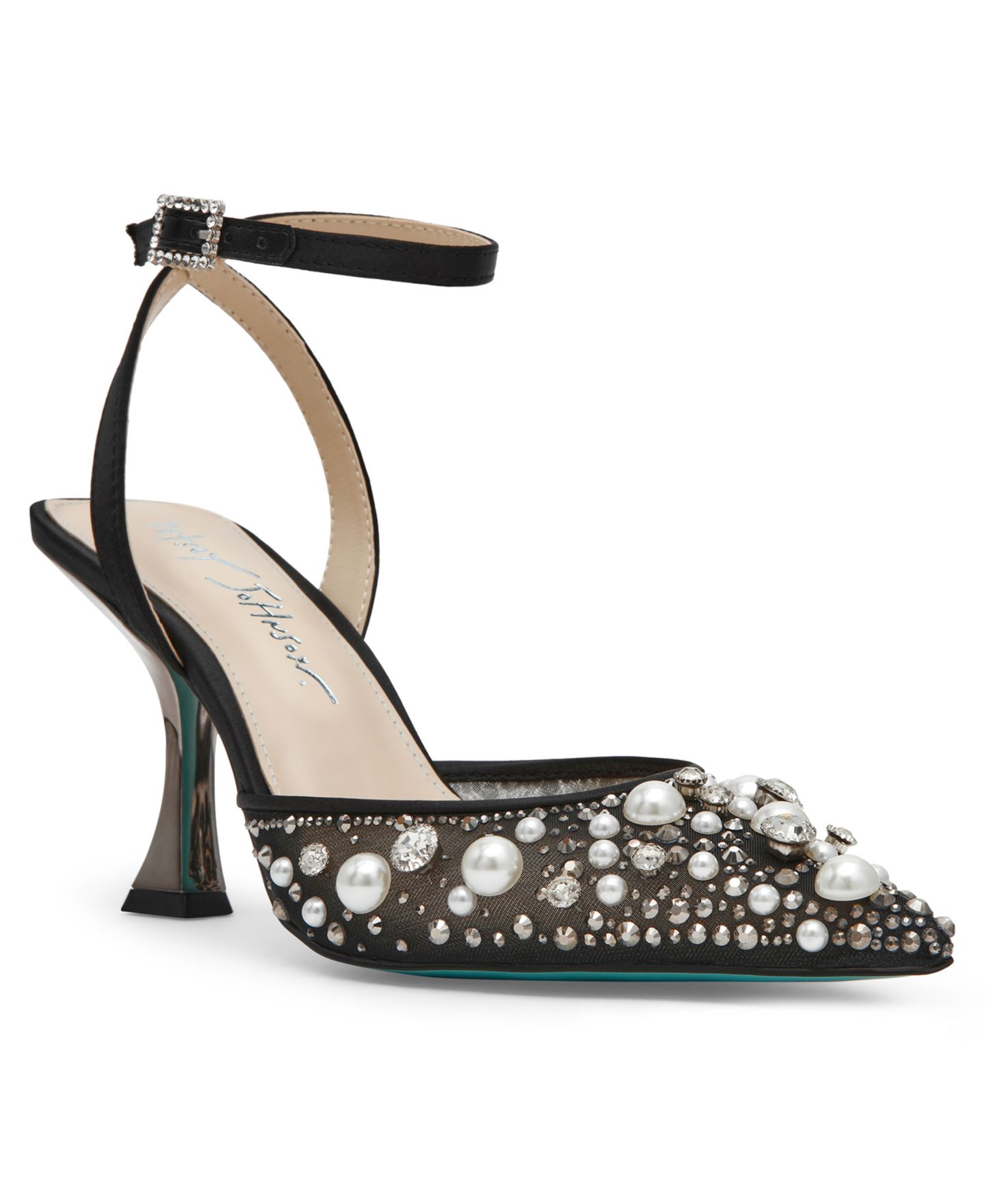 Женские туфли Betsey Johnson Livv Pointed Toe Dress Pumps, цвет: Чёрный — фото 1