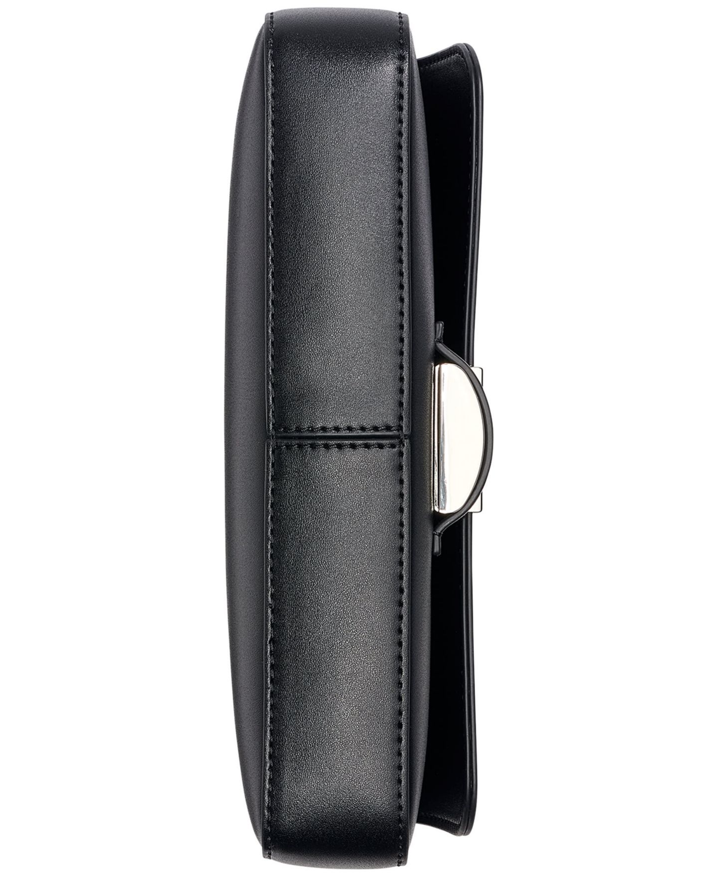 Женская сумка Calvin Klein Ingrid Small Satchel, цвет: Чёрный / Серебряный — фото 5