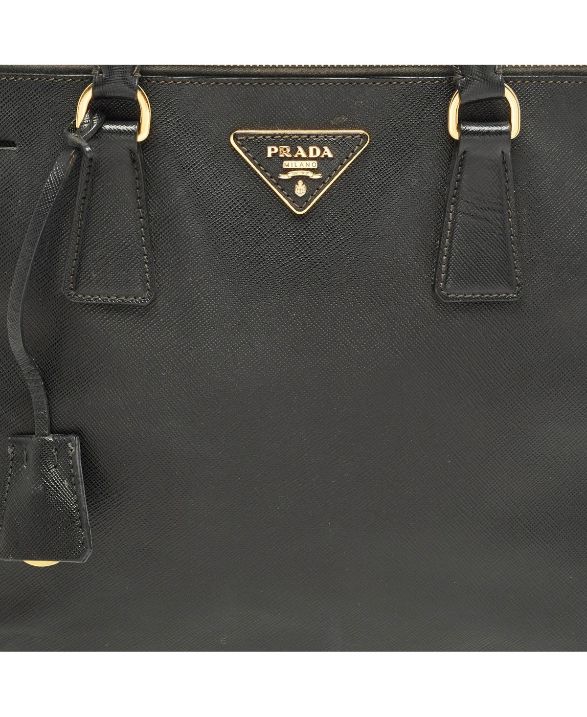 Pre-Owned Prada Women's Saffiano Lux Leather Large Double Zip Tote